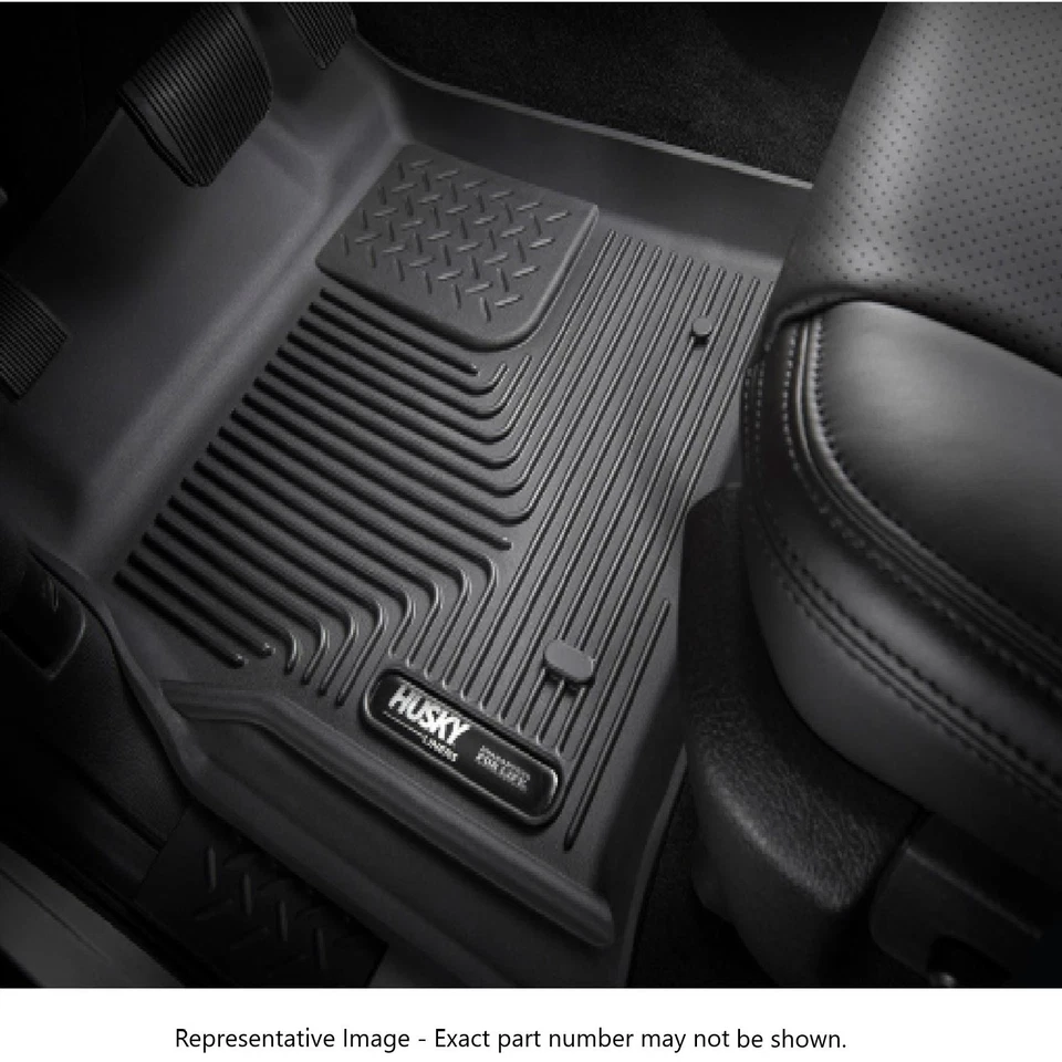 Forros de piso negros Husky Liners Weatherbeater primera y segunda fila para Dodge Dart 13-16 Foto 3 de 4