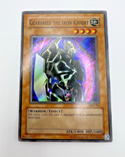 Vintage Yu-Gi-Oh! Gearfried The Iron Knight (PSV-101, Super Rare) Heavy Play