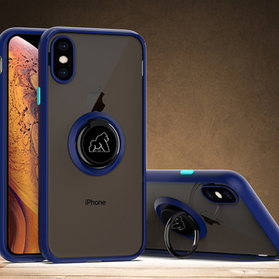 Für iPhone 16 Pro Max,15,14,13,12 S24, S23 Ring Shadow Kick Ständer Magnet Hülle