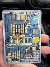 30th Celebration English Meowth 144/128 Illustration Rare - Pokemon Card  NM