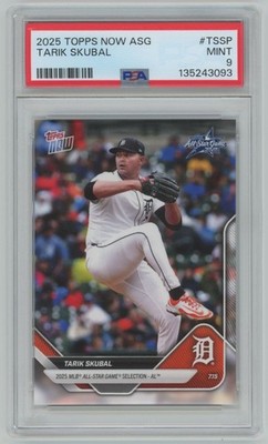 2025 Topps Now All-Star Game Short Print Tarik Skubal PSA 9 Tigers