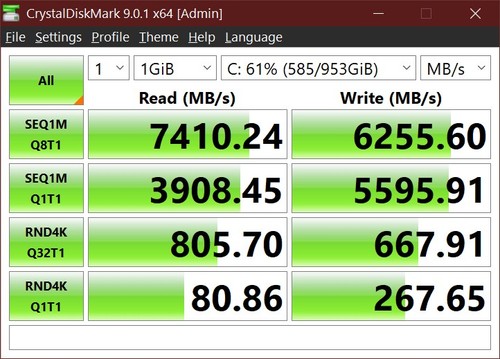 HP FX900 Pro 1TB SSD with 1 GB Dram Cache And Graphene Cooling *super fast ⚡ - Picture 2 of 4