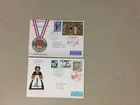 Two JAPAN AIRLINES first flight covers to France,Canada