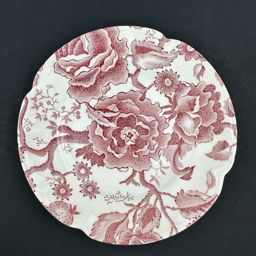 Johnson Brothers ENGLISH CHIPPENDALE Rot Rosa Brotteller (7) Blumen England - Bild 23 von 24