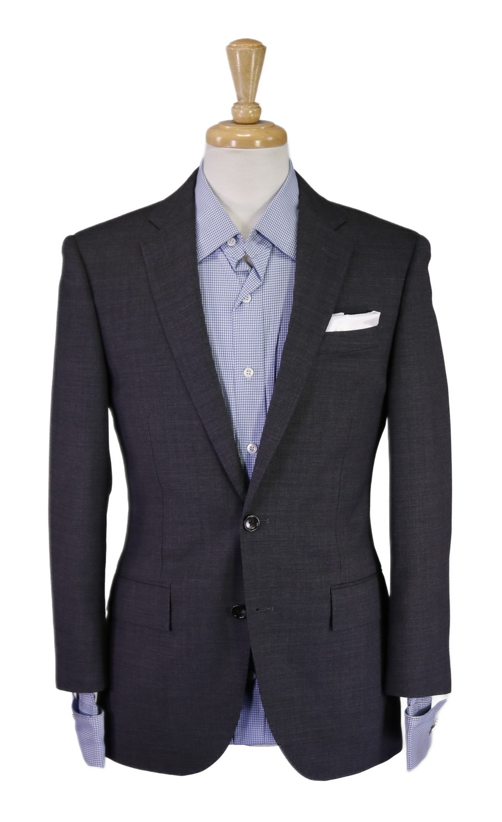 J. Crew Ludlow Slim Solid Gray 2-Btn Wool Stretch… - image 1