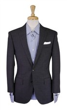J Crew Ludlow Slim Solid Gray 2-Btn Wool Stretch Blazer Jacket 36S