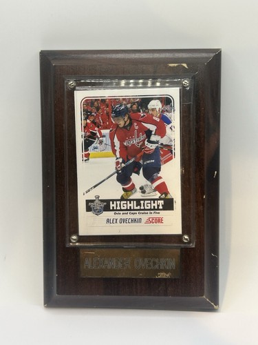 NHL PLAQUE W/CARD 4X6 CAPITALS ALEXANDER OVECHKIN - Picture 1 of 2