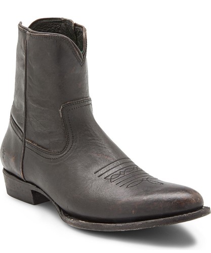 FRYE Men’s ‘Austin Inside Zip’ Distressed Leather Western Boots 10.5 D $388+ NEW - Picture 1 of 21