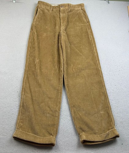 J Crew Hose Damen 29 Regular braun Cord Ruderer gerades Bein mit Bündchen