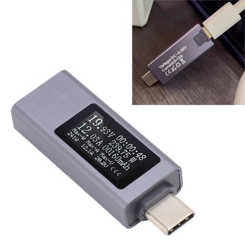 USB Tester Type C Multifunction Digital Multimeter Voltage Current Meter Pow BEA - Picture 12 of 12
