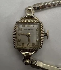 🌕🌕Rare Vintage 10K Gold Rolled Wittnauer by Bulova 15 Jewels 1950s🌕🌕
