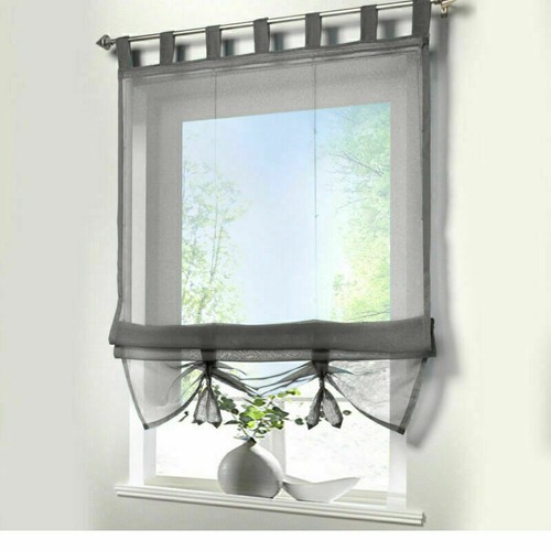 Vorhang Gardine Fenstervorhang Raffrollo Raffgardine Scheibengardinen 5 Größen - Bild 35 von 38