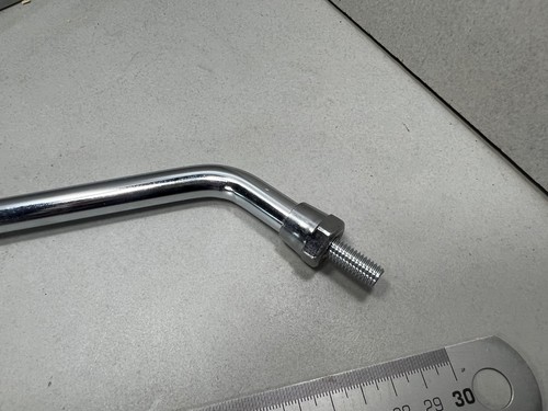 Spiegel Metall verchromt Oldtimer Motorrad Befestigung mit Schraube M8 - Bild 2 von 4