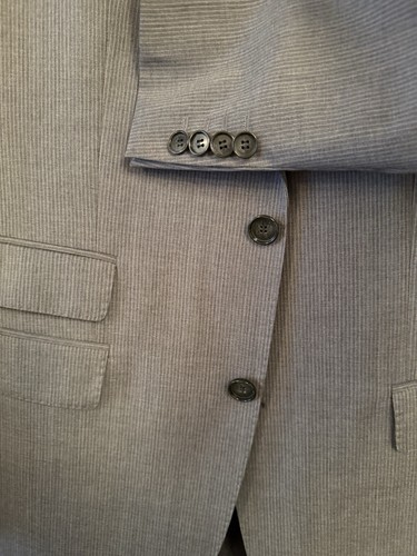 HUGO BOSS Mens Suit 42R/36/32 Light Greys/brown BNWT+cover+gift Bag RRP £750 - Picture 11 of 16