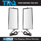 TRQ West Coast Mirror Signal Heated 16x7 Stainless Steel Pair for HD Truck