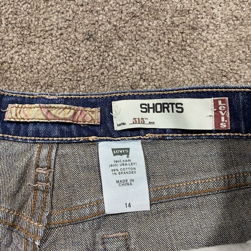 Levi’s 515 Damen Jeansshorts 34 x 4,5 blau mittelhoher Bund Größe 14 - Bild 4 von 8