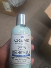 Cremo Cooling Post Shave Balm, Soothes Protects, 4oz