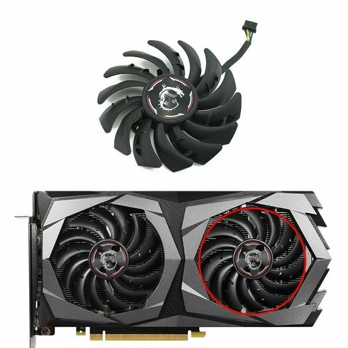Cooler Fan For MSI GeForce RTX 2060 GAMING X CPLD09210S12HH 85mm Graphics Card - Bild 7 von 13