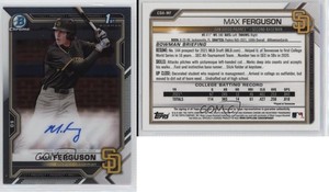2021 Bowman Draft Chrome Draft Pick Auto Max Ferguson #CDA-MF Auto