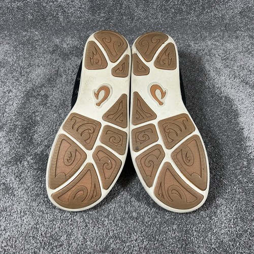 OluKai Nohea Moku Mens Size 11 Black No Tie Boat Beach Slip On Shoes Used - Picture 8 of 11