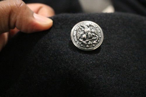 VINTAGE 1978 VI MIL US NAVY MENS 44R EAGLE BUTTONS WOOL ENLISTED BLACK PEA COAT - Picture 15 of 15