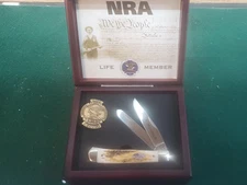 NRA Life Member - Case XX Pocket Knife with Medal and Box