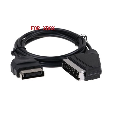 6FT 1.8M RGB AV Scart Cable Lead Stereo Sound Cable For XBOX Original Classic - Picture 1 of 5