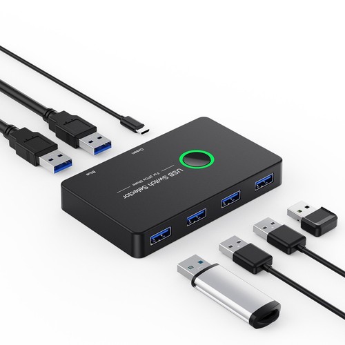 USB KVM USB 3.0 KVM USB Switcher für Tastatur Maus Drucker Mi Box 2 StüCk 7067 - Bild 6 von 8