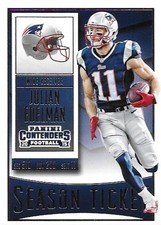 2015 Julian Edelman Panini Contenders Football Season Ticket #80 Patriots Card