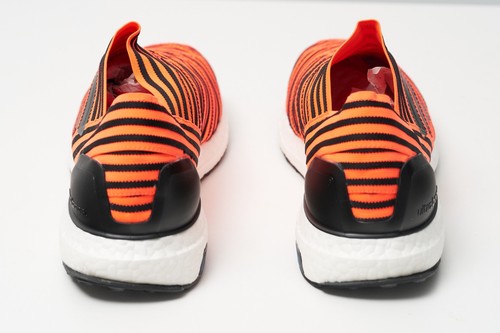 ADIDAS Ultraboost Laceless Solar Orange Black Nemeziz Tango 17+ UK 10 CG3659 - Picture 5 of 11