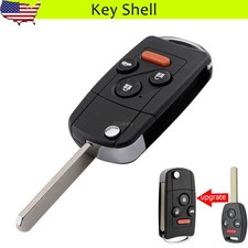 Replacement For 2003-2014 Honda Accord Civic Crv Flip Key Fob Shell Case Upgrate