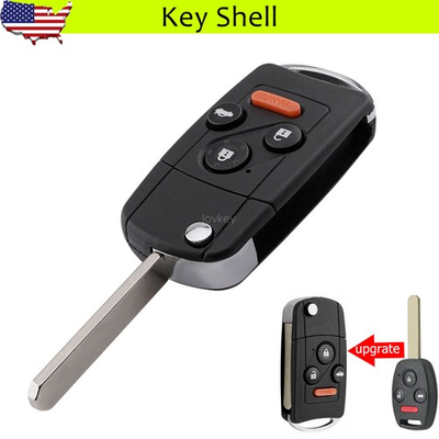 #ad Replacement For 2003 2014 Honda Accord Civic CRV Flip Key Fob Shell Case Upgrate $11.79