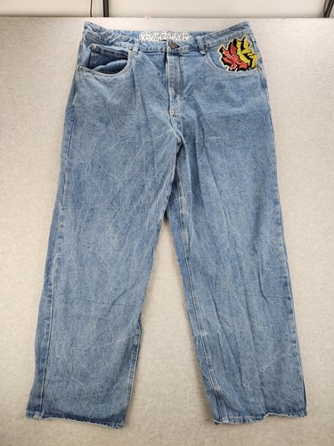 Ninth Hall Jeans Herren 40 Ambush Dragon bestickt Baggy Wide Leg Y2K Skater XXL - Bild 3 von 16