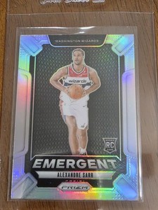 2024-25 Panini Prizm - Emergent Alexandre Sarr #14 Silver Prizm (RC) Wizards