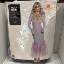 Mermaid Women’s Halloween Fancy-Dress Costume for Adult, M 6-8