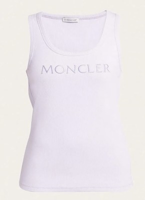 Moncler Canotta Embroidered Logo Tank New With Tags | eBay