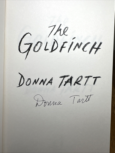 The Goldfinch by Donna Tartt SIGNED 10th Anniversary Ed UK HB 1st thus - Abacus - Bild 2 von 8