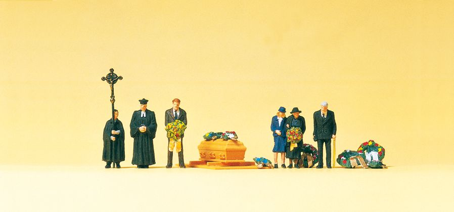 Preiser 79193 Protestant Funeral N Gauge Figures