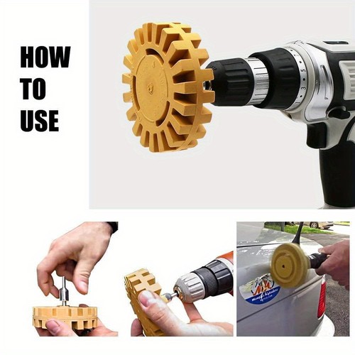 Kit de herramientas de rueda de borrador de calcomanías de 4 pulgadas con rayas de extracción eléctrica - Imagen 1 de 8