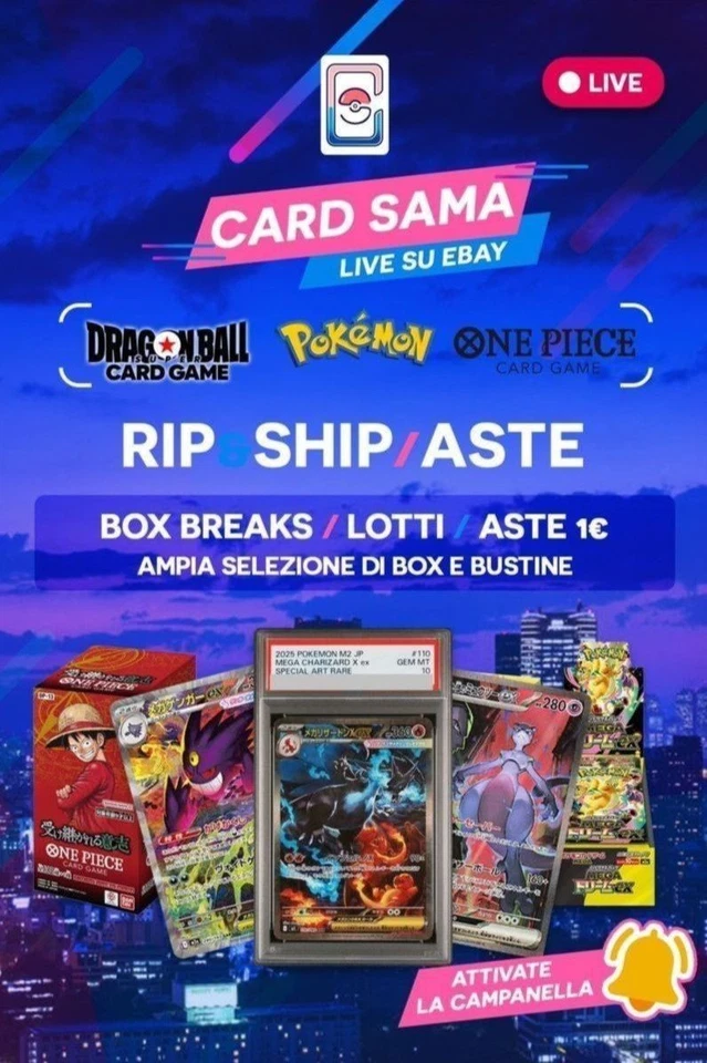 🔴 [LIVE] CARD SAMA - Rip&Ship Pokémon, One Piece, Dragon Ball