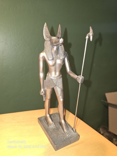 Veronese 2000' Ägyptische Statue Figur Dekor Anubis Guide of the Dead signiert 8,5" - Bild 3 von 9
