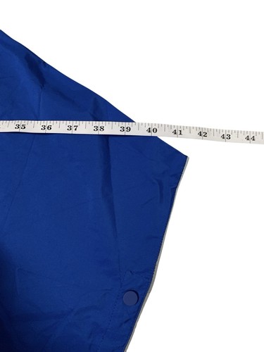 Hunter x Target Rain Poncho Jacket Size M / L Hooded Anorak Royal Blue Pullover - Picture 12 of 13