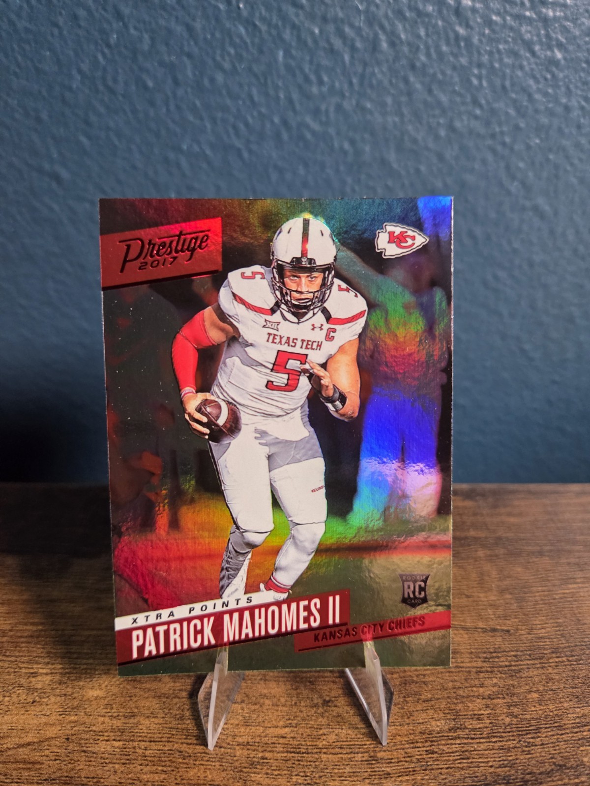 2017 Panini Prestige - Rookie Patrick Mahomes II #232 Xtra Points Red (RC)