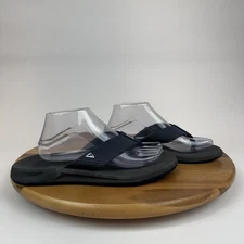 Mens Reef Phantom II Gray Casual Slip On Sandals Thong Flip Flops Size 9 D EUC
