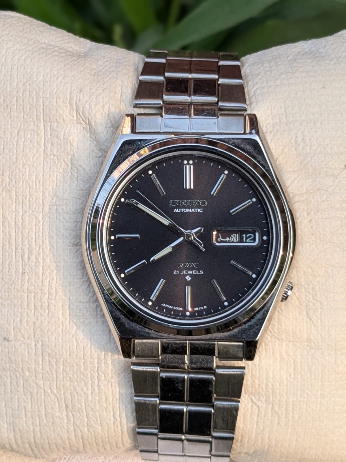 DX Men's  Japan Silver watch 6309 Automatic Dial Day/Date Vintage Seiko - vintagewatches.pk