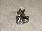 Vtg Ceramic Poodle Small Figure Made In Japan Black Hand Painted
