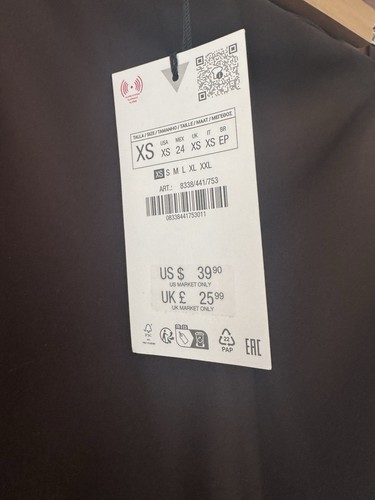 Zara Satin Midi Skirt Brown XS BNWT - Picture 2 of 3