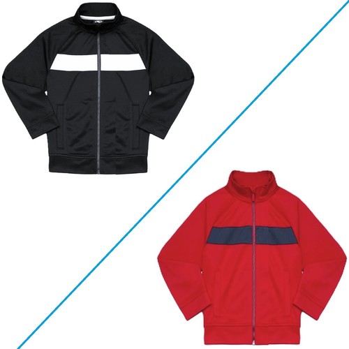 ATHLETIC WORKS Boy's XS(4-5), M(8) -or- L(10-12) TRACK JACKET Lightweight ~ New