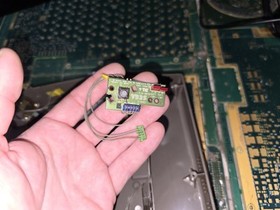 Sega Japan Saturn Greenish Top Cover Reset Button Board 839-0709-02 ONLY-READ