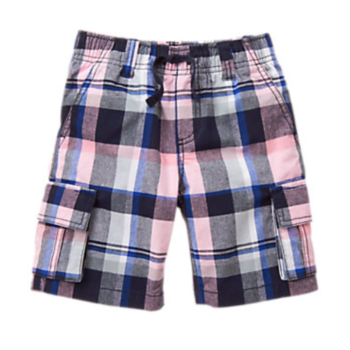 New Gymboree Toddler Boys' Plaid Cargo Shorts Pick Size & Color MSRP:$26.95 - Picture 2 of 3